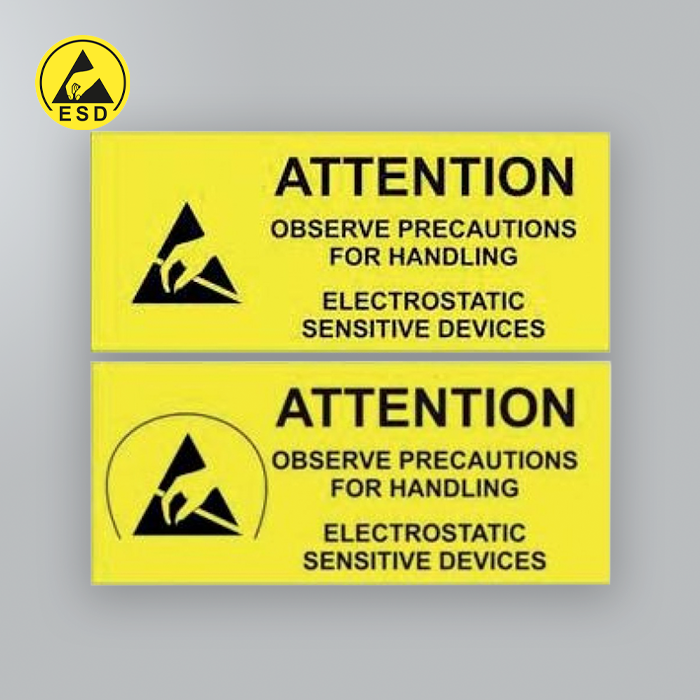 Attention Label with & without Arc (1000/roll) ESD Attention Label with & without Arc (1000/roll) ESD